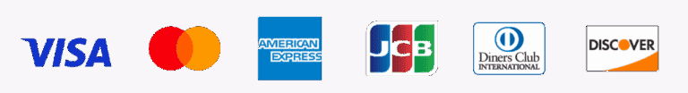 VISA Mastercard AMERICAN EXPRESS JCB Diners Club DISCOVER
